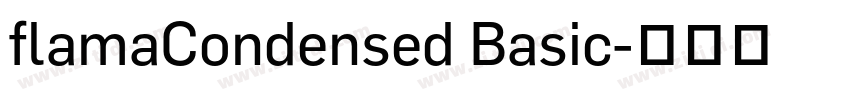 flamaCondensed Basic字体转换